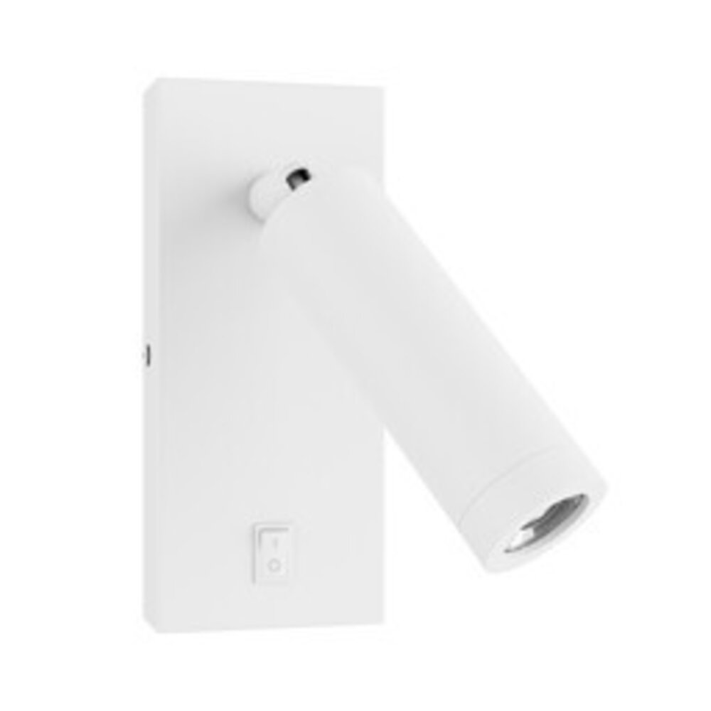 Wandlamp Madara Slim incl. schakelaar - GU10 fitting - uitsluitend voor GU11 ⌀35mm - 38X95mm - Wit Wandlamp Madara Slim incl. schakelaar - GU10 fitting - uitsluitend voor GU11 ⌀35mm - 38X95mm - Wit