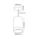 LCB LED Moderne Hanglamp - ALu Goud 12CM - GU10 fitting | 1,2 Meter kabel - excl. Lichtbron LCB LED Moderne Hanglamp - ALu Goud 12CM - GU10 fitting | 1,2 Meter kabel - excl. Lichtbron