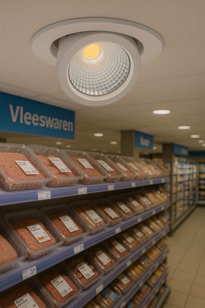 Macbright LED Downlight Kantelbaar - Bananenspot Tecno 182MM - Wit - 16.2W 2058Lm - 3000K 830 Warm Wit | Zaagmaat 170MM + GST18i3 Wieland Macbright LED Downlight Kantelbaar - Bananenspot Tecno 182MM - Wit - 16.2W 2058Lm - 3000K 830 Warm Wit | Zaagmaat 170MM + GST18i3 Wieland