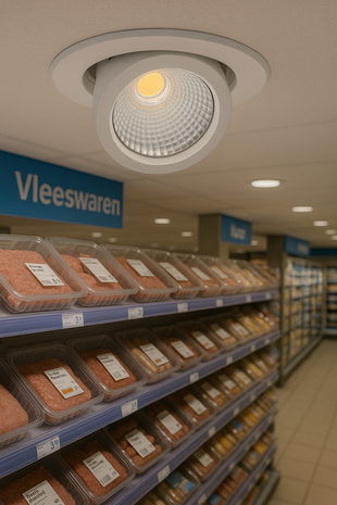 Macbright LED Downlight Kantelbaar - Bananenspot Tecno 182MM - Wit - 16.2W 2058Lm - 3000K 830 Warm Wit | Zaagmaat 170MM + GST18i3 Wieland Macbright LED Downlight Kantelbaar - Bananenspot Tecno 182MM - Wit - 16.2W 2058Lm - 3000K 830 Warm Wit | Zaagmaat 170MM + GST18i3 Wieland