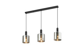 LCB LED Hanglamp 72cm balk LED -  3x E27 fitting - Smoky Glas - 2 Jaar Garantie LCB LED Hanglamp 72cm balk LED -  3x E27 fitting - Smoky Glas - 2 Jaar Garantie