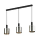 LCB Hanglamp 72cm balk LED - 3x E27 fitting - Smoky Glas - 2 Jaar Garantie LCB Hanglamp 72cm balk LED - 3x E27 fitting - Smoky Glas - 2 Jaar Garantie