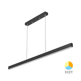 LCB LED Europe  Hanglamp 120cm balk LED - 30W 3000Lm -Zwart -  CCT Switch (3000/4000/6500K) - Niet Dimbaar