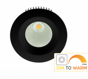 Macbright DALI Dimbare LED Downlight IP54 Zwart - PLUTO 238MM - 23W 2100Lm | DTW 918-930 Dim To Warm | DALI-2  DIM - Zaagmaat 165MM + GST18i5