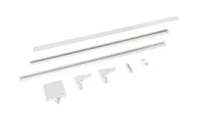 Lucide 1-Fase Spanningsrail Track Railsysteem | Starter Set Compleet - Wit - 2 meter incl. aansluitmateriaal Lucide 1-Fase Spanningsrail Track Railsysteem | Starter Set Compleet - Wit - 2 meter incl. aansluitmateriaal