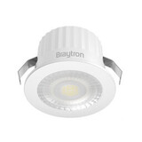 Braytron LED mini inbouwspot 10°  - 3W -3000K  - wit / zwart / zilver  IP54