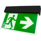 Macbright LED Noodverlichting armatuur IP40 - Zwart Continu - 3W 280Lm - 5000K 850 Koel Wit | Type Inbouw Opbouw