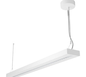 Ledvance Zakelijk: Professionele LED Verlichting & Armaturen DALI LED Pendel Armatuur Linear - Louvre Wit 150CM | 54-69W   7050-8700Lm - 4000K 940 Koel Wit | Dali Dimbaar - DIRECT/INDIRECT