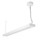 DALI LED Pendel Armatuur Linear - Louvre Wit 150CM | 54-69W 7050-8700Lm - 4000K 940 Koel Wit | Dali Dimbaar - DIRECT/INDIRECT DALI LED Pendel Armatuur Linear - Louvre Wit 150CM | 54-69W 7050-8700Lm - 4000K 940 Koel Wit | Dali Dimbaar - DIRECT/INDIRECT