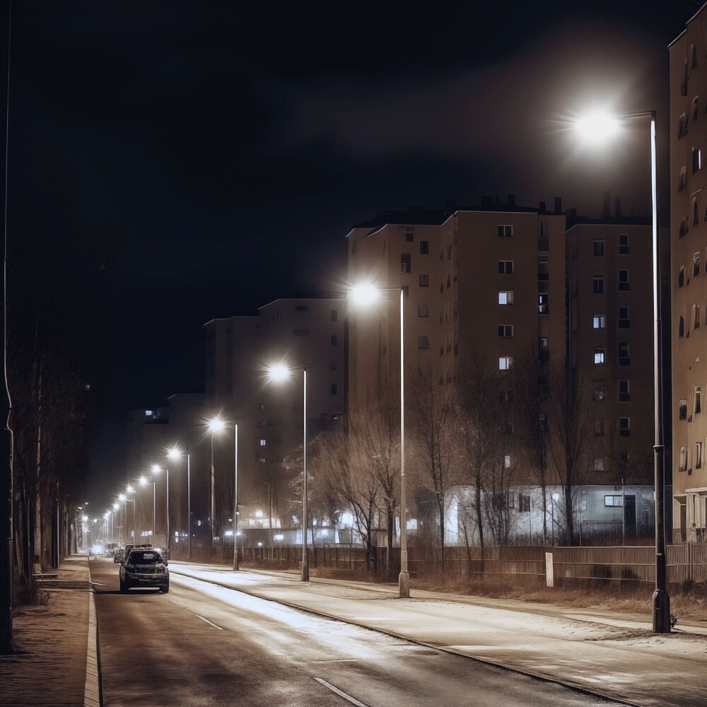 LED Straatlamp - STREETOS SLIM - IP65 - 50W - 4000K 3600lm - IK08 | Schemersensor - 505x109x76mm LED Straatlamp - STREETOS SLIM - IP65 - 50W - 4000K 3600lm - IK08 | Schemersensor - 505x109x76mm