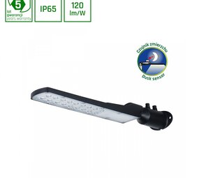 LED Straatlamp - STREETOS SLIM - IP65 - 50W - 4000K 3600lm - IK08 | Schemersensor - 505x109x76mm