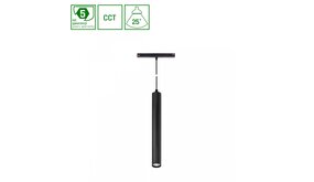 Spectrum voor de installateur: Betaalbare kwaliteit en veelzijdige LED-oplossingen 48V Magnetische railverlichting - SHIFT Hangit Zwart  - Pendel staaflamp | 12W | TW Tunable White 2700-6500K | Zigbee 3.0  - 40X297MM