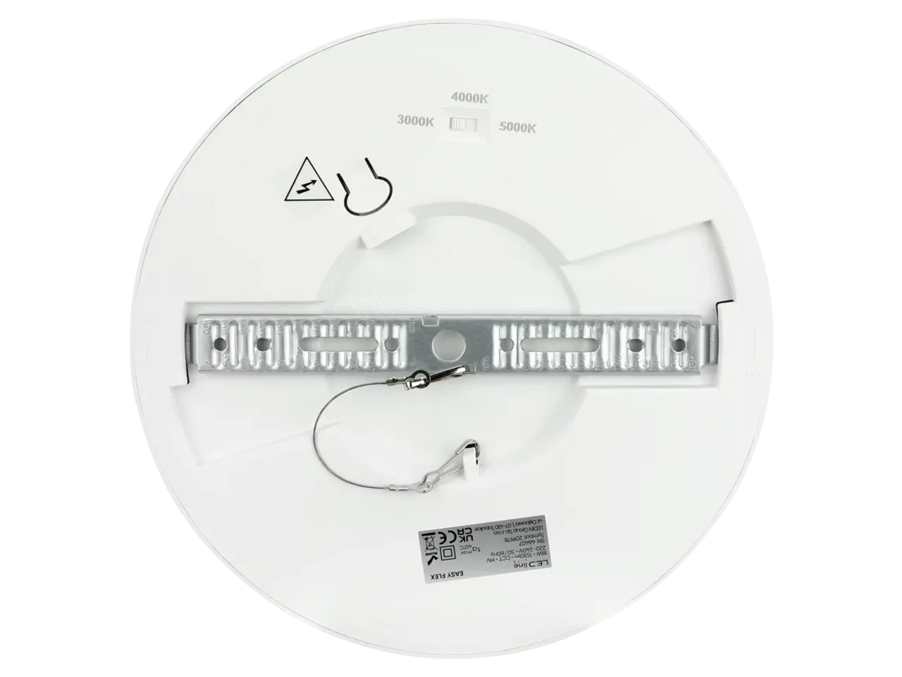 LED line LED Downlight - Rond - EASY FLEX - 18W 1530 - CCT 3000K/4000K/5000K - IP20 - Wit | Ø225mm 65-180mm - Bewegingssensor LED line LED Downlight - Rond - EASY FLEX - 18W 1530 - CCT 3000K/4000K/5000K - IP20 - Wit | Ø225mm 65-180mm - Bewegingssensor