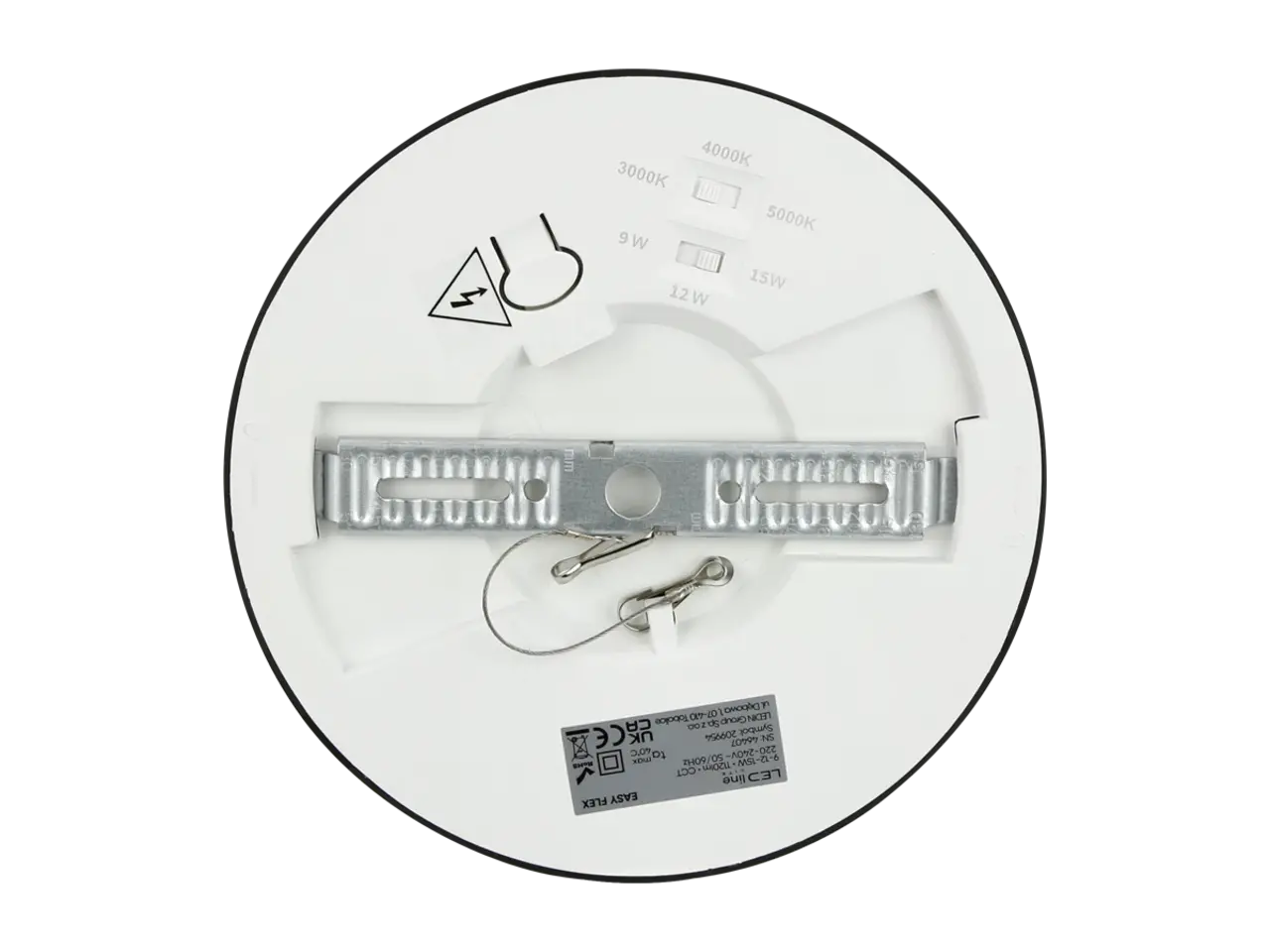 LED line LED Downlight - Rond - LITE - EASY FLEX - 9-12W 1050lm - CCT 3000K/4000K/5000K - IP20 - Zwart | Ø170mm Zaagmaat 65-130mm