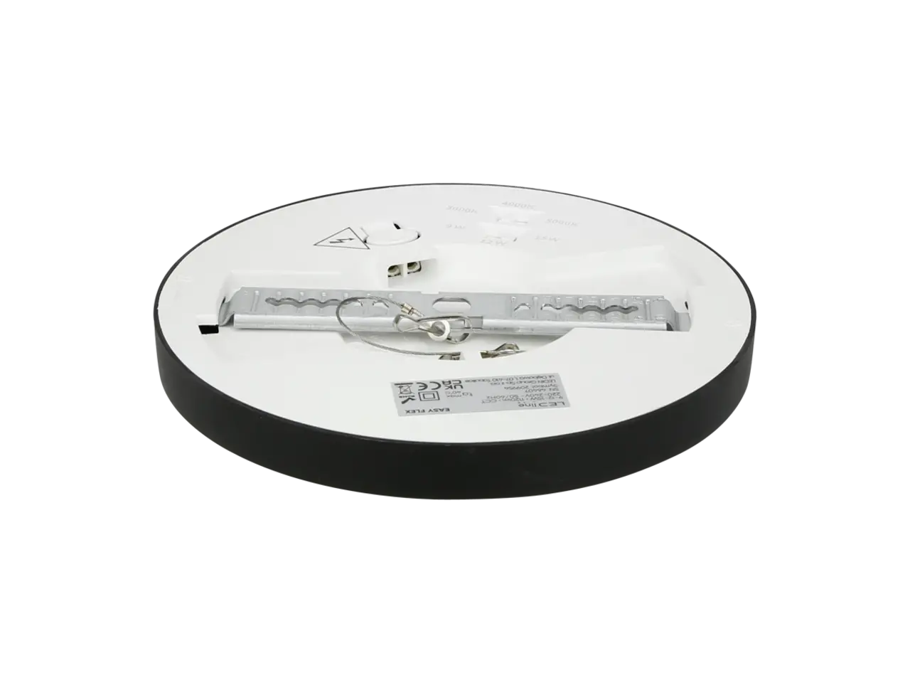 LED line verlichting - Betaalbare Professionele LED Oplossingen LED Downlight - Rond - LITE - EASY FLEX - 9-12W 1050lm - CCT 3000K/4000K/5000K - IP20 - Zwart | Ø170mm Zaagmaat 65-130mm