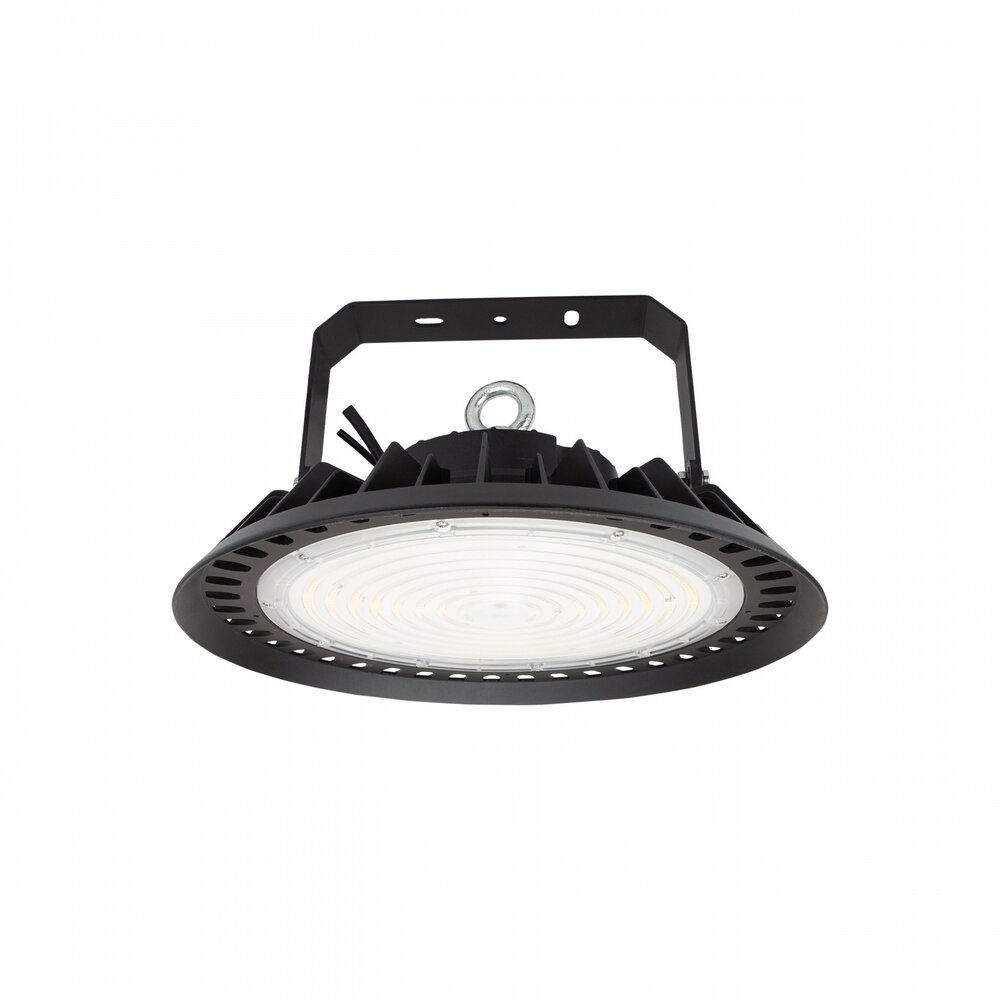Spectrum LED Highbay IP65 - Zwart PLATEO 3 - 200W  36000Lm - 4000K 840 Koel Wit | Dali Dimbaar - 90 Graden lens