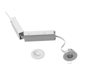 LCB LED Europe  LED Nood Inbouwspot Wit - 228Lumen - Nood Antipaniekverlichting 3H - 45mm - 3.2V 3300mAh LiFePO4 accu - met extra lens