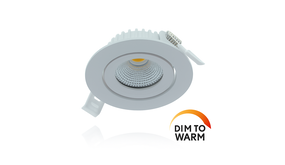 LCB LED LED Inbouwspot 82mm - IP44  Wit - 5W 420Lm - DTW  822 - 827 Dim To warm  |  Zaagmaat 75mm - Dimtone Dimbaar 230v LCB LED LED Inbouwspot 82mm - IP44  Wit - 5W 420Lm - DTW  822 - 827 Dim To warm  |  Zaagmaat 75mm - Dimtone Dimbaar 230v