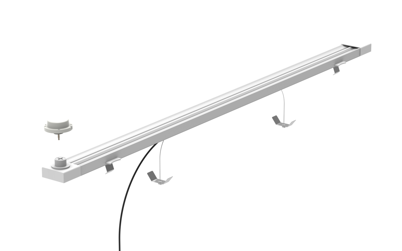LED Retrofit Lijnmodule 50–150W -180 lm/W - CCT 3000K/4000K/5000K | Sensor Ready |  90° - HACCP - Multi Lumen en Color Switch
