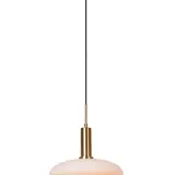 Lucide LED Hanglamp - SINGALA Mat glas - Goud / Messing | Ø 30 cm - 1xE27 fitting