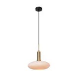 Lucide LED Hanglamp - SINGALA Mat glas - Goud / Messing | Ø 30 cm - 1xE27 fitting Lucide LED Hanglamp - SINGALA Mat glas - Goud / Messing | Ø 30 cm - 1xE27 fitting