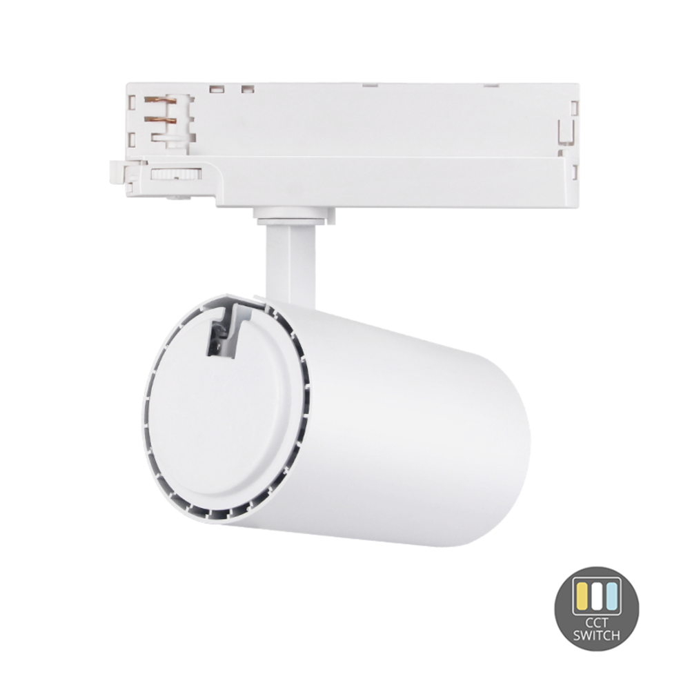 LCB LED LED 3-Fase Railspot Dimbaar - Wit - 10W - 30W 950Lm - 2850Lm - CCT 927-930-940 Multi Lumen Switch | Triac Dimbaar - 5 Jaar garantie LCB LED LED 3-Fase Railspot Dimbaar - Wit - 10W - 30W 950Lm - 2850Lm - CCT 927-930-940 Multi Lumen Switch | Triac Dimbaar - 5 Jaar garantie