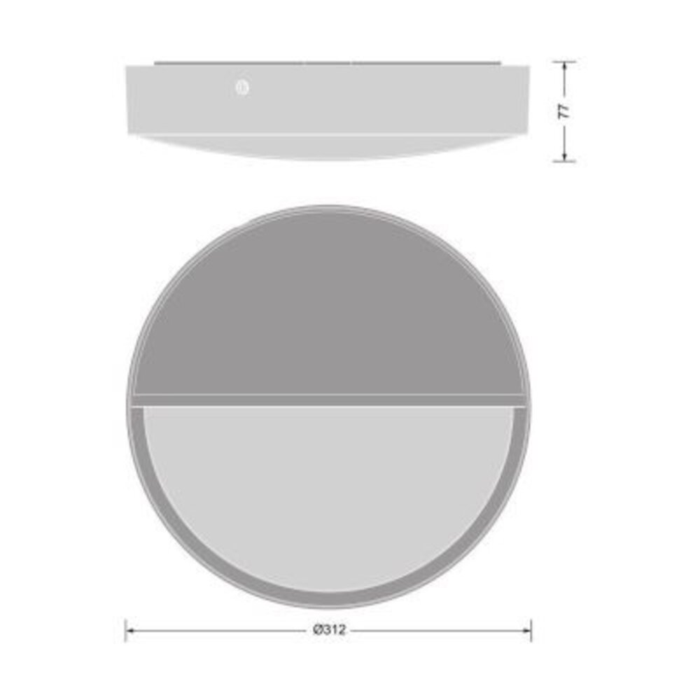 Ledvance Zakelijk: Professionele LED Verlichting & Armaturen | voor de installateur LED Bulkhead toebehoren  - Eye-lit Zwart -  Ø250MM |  IK10