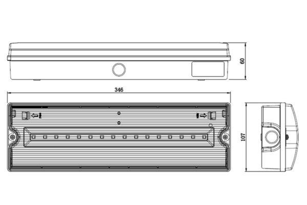 LCB LED Europe Led Smart Portiek 10% / 20% / 30% Dimming - CCT kleuren 100l/m W 5 Watt - Bewegingssensor - NOOD Auto test - IP65 LCB LED Europe Led Smart Portiek 10% / 20% / 30% Dimming - CCT kleuren 100l/m W 5 Watt - Bewegingssensor - NOOD Auto test - IP65