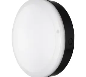 Ledvance Zakelijk: Professionele LED Verlichting & Armaturen LED Plafond / Wandlamp Bulkhead IP65 - Surface 300MM Zwart  - 15W 1400Lm - 4000k 840 Helder wit | IK10  Beweging & Daglichtsensor