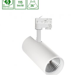 Spectrum voor de installateur LED Railspot 3-Fase Branta - FRUIT/GROENTE -  Wit 27W 3105lm 36D - | Beste Kleurweergave L90B10 | 5 jaar garantie