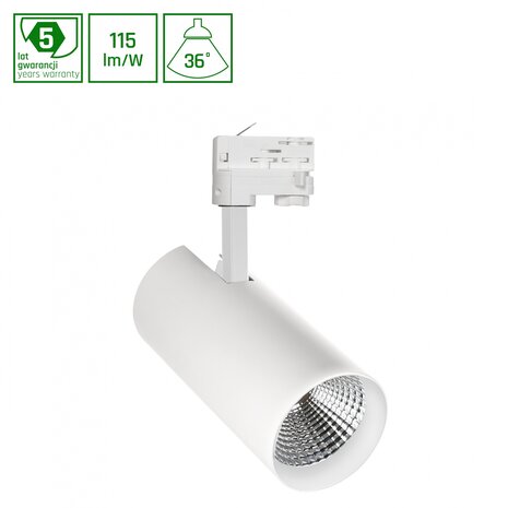 Spectrum LED Railspot 3-Fase Branta - FRUIT/GROENTE -  Wit 27W 3105lm 36D - | Beste Kleurweergave L90B10 | 5 jaar garantie