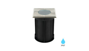 LCB LED LED Grondspot - GU10 - Inbouw - IP67 - 230V - 108x108mm - Nikkel - vierkant LCB LED LED Grondspot - GU10 - Inbouw - IP67 - 230V - 108x108mm - Nikkel - vierkant