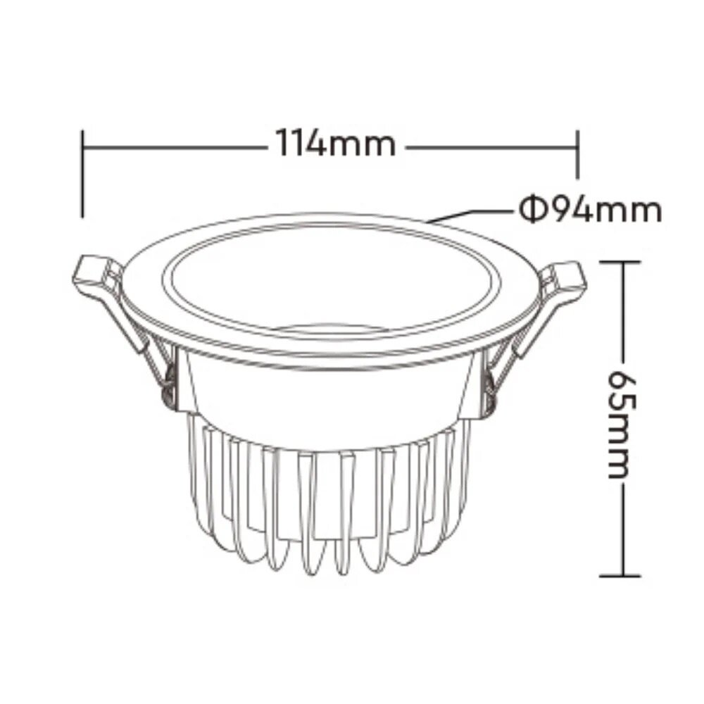 milight Mi-light LED Downlight | RGB+CCT| 6W |118mm | IP44