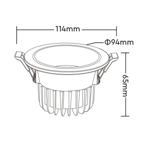 milight Mi-light LED Downlight | RGB+CCT| 6W |118mm | IP44