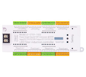 LCB LED Europe  LED Strip toebehoren- Trap set- controller set- dynamische trapverlichting- incl. bewegingssensoren en afstandsbediening