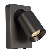 Artdelight LED Bedlamp / Wandlamp - Richtspot Zwart - 5W 450Lm - 3000K 830 Warm wit | GU10 Fitting - Met USB A + C oplaadpunt