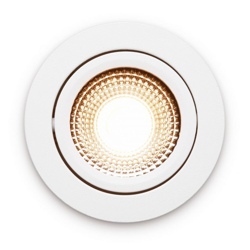 LCB LED LED Inbouwspot IP54 - Wit Kantelbaar - 3W 270LM - 2200K Warm Wit - CRI90> | Zaagmaat 75mm - Inbouwdiepte 23mm - Triac Dimbaar 10% - 100% - 50.000 branduur - 230v LCB LED LED Inbouwspot IP54 - Wit Kantelbaar - 3W 270LM - 2200K Warm Wit - CRI90> | Zaagmaat 75mm - Inbouwdiepte 23mm - Triac Dimbaar 10% - 100% - 50.000 branduur - 230v