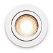 LCB LED Europe  LED Inbouwspot IP54 - Wit Kantelbaar - 3W 270LM -  2200K Warm Wit - CRI90> | Zaagmaat 75mm - Inbouwdiepte 23mm - Triac Dimbaar  10% - 100%  - 50.000 branduur -  230v