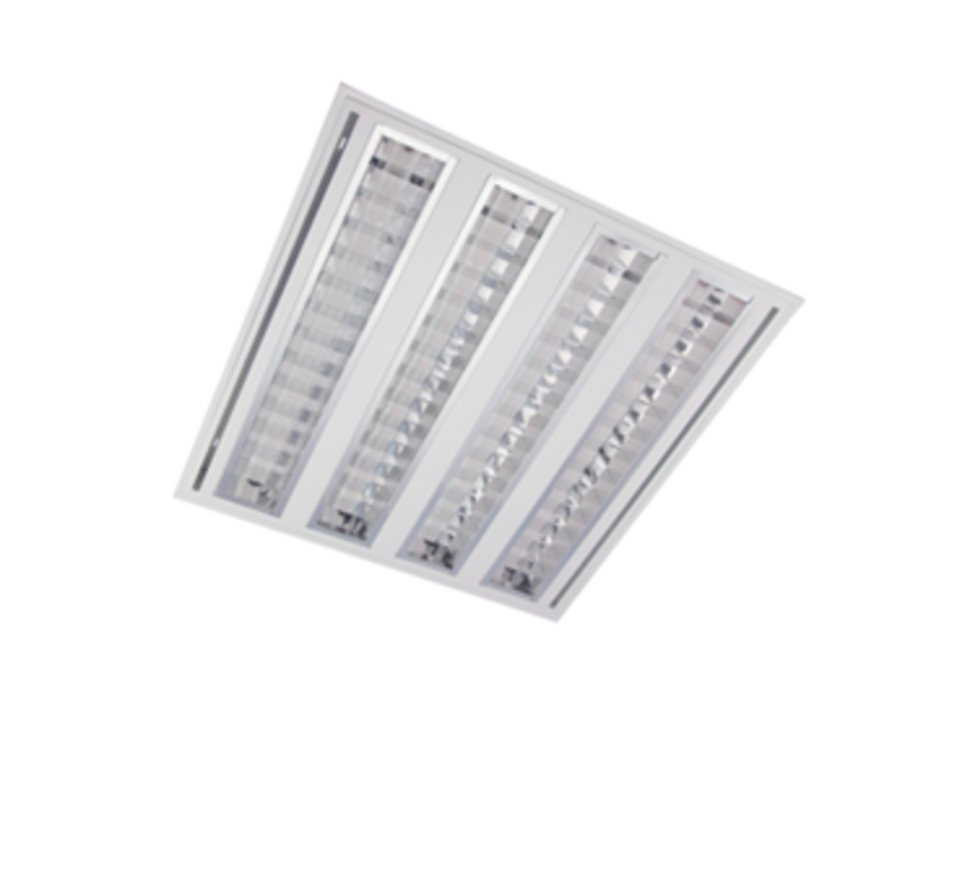 Macbright LED Paneel - Louvre Mat Alu - 60x60cm - 27W 4500Lm - 3000K 830 Warm Wit | Plenum afzuiging - GST18i3 PB - Wieland Macbright LED Paneel - Louvre Mat Alu - 60x60cm - 27W 4500Lm - 3000K 830 Warm Wit | Plenum afzuiging - GST18i3 PB - Wieland