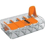 Wago Zakelijk: Professionele Lasklemmen & Verbindingstechniek | Groothandel 5-Voudige Wago Verbindingsklem Compact 221-415 |  8 stuks