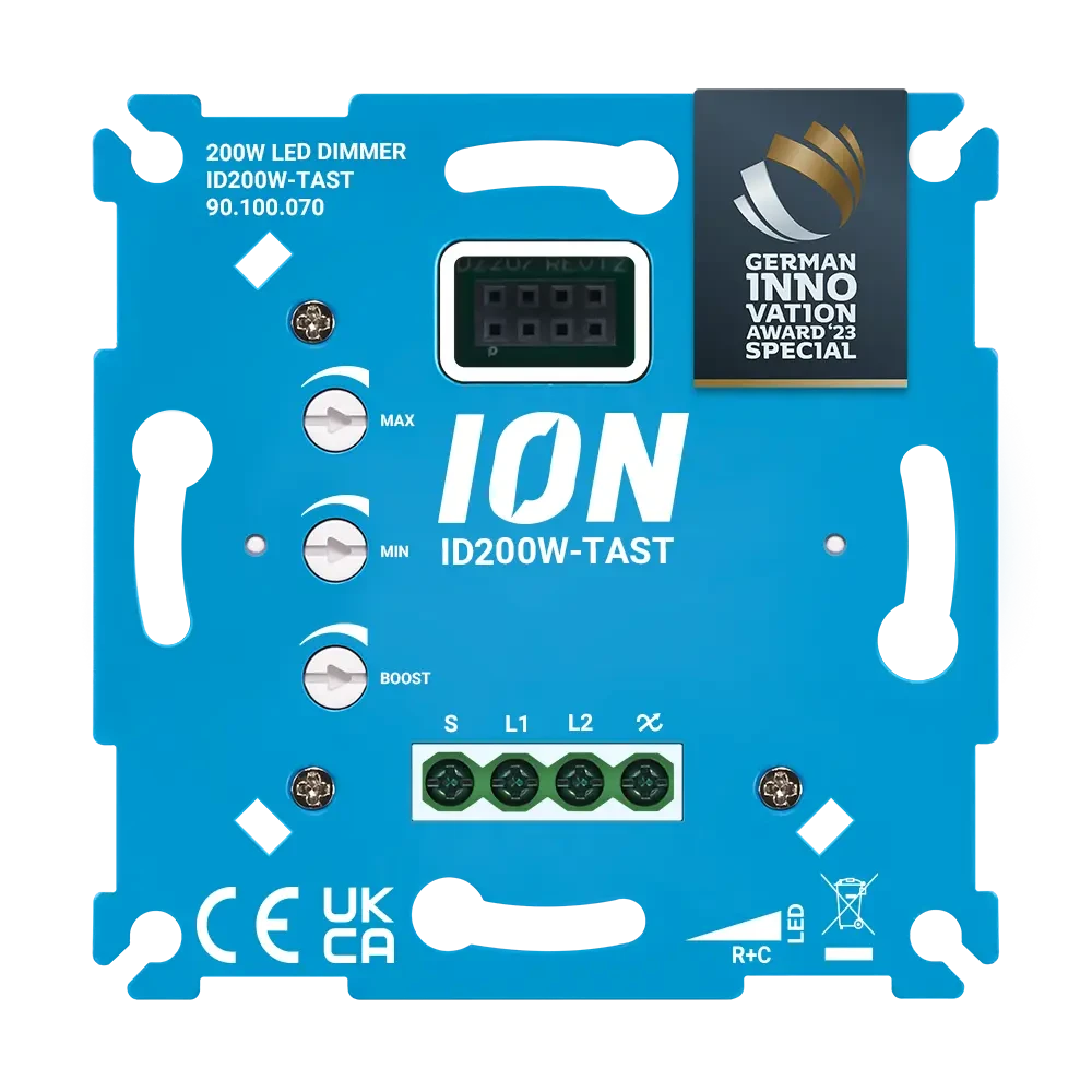 ION INDUSTRIES LED Universele Push Dimmer Tastdimmer - Master Type 90.1000.70 ION INDUSTRIES LED Universele Push Dimmer Tastdimmer - Master Type 90.1000.70