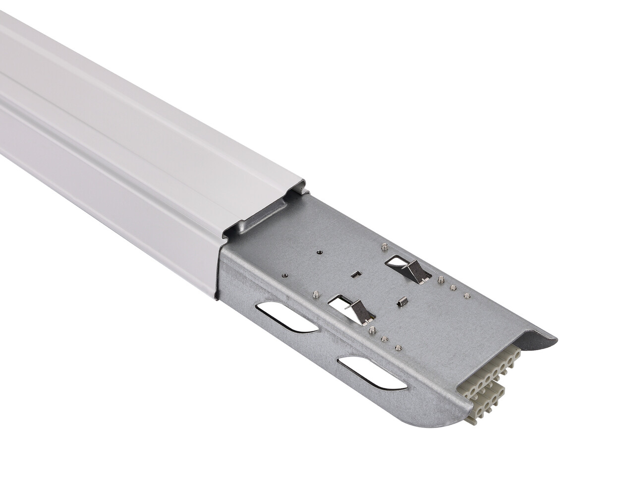 Basis Profiel - DALI Lichtlijn Spanningsrail Draagprofiel + Koppelstuk - Sirius Wit | 1.5 Meter - 8-aderig 2,5mm² Basis Profiel - DALI Lichtlijn Spanningsrail Draagprofiel + Koppelstuk - Sirius Wit | 1.5 Meter - 8-aderig 2,5mm²