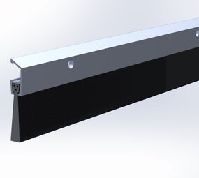 Ellen Ellen borstelstrip - IBS - 2200 mm - aluminium
