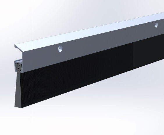 Ellen Ellen borstelstrip - IBS - 2200 mm - aluminium