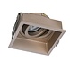 LCB LED Europe  Inbouwspot armatuur IP20 - Vierkant REX 92MM - Champagne - 1-Lichts | GU10 Fitting - Kantelbaar 30° - Zaagmaat 86MM