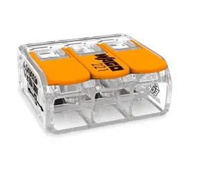 Wago Zakelijk: Professionele Lasklemmen & Verbindingstechniek | Groothandel 3-Voudige Wago Verbindingsklem - 0.5-6mm2 Soepel en massief | 30 stuks - Type 221-613