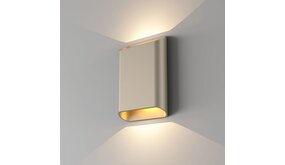 LED Wandlamp IP65 -  Up Down light -  DIAZ L Champagne - 12W 1090Lm - DTW 918- 930 1800K-3000K Dim to Warm | 5 jaar garantie