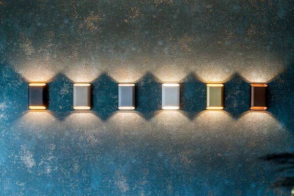 LCB LED Europe  LED Wandlamp IP65 -  Up Down light -  DIAZ L Donker Brons - 12W 1090Lm - DTW 918- 930 1800K-3000K Dim to Warm | 5 jaar garantie