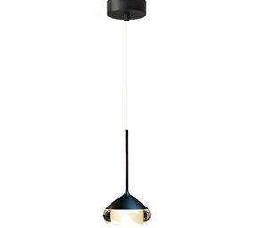 LCB LED Europe  LED Pendel hanglamp - 116MM Zwart - Phoenix - 7W 1080Lm - 2700K 927 Warm Wit | 1-Lichts - 116x820MM - Dimbaar
