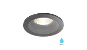 LCB LED Europe  Inbouwspot rond - Zwart - GU10 aansluiting - Zaagmaat 70 mm - Geschikt voor Badkamer IP54